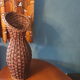 Vase panier en osier rotin