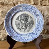 Digoin & Sarreguemines talking plate, “Devinettes” series n°3, late 19th century