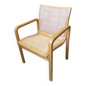 fauteuil vintage cannage