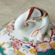 Sarreguemines earthenware sugar bowl minton decor model 5/215