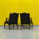 Fauteuil Chesterfield en cuir marron (le prix est pour un)
