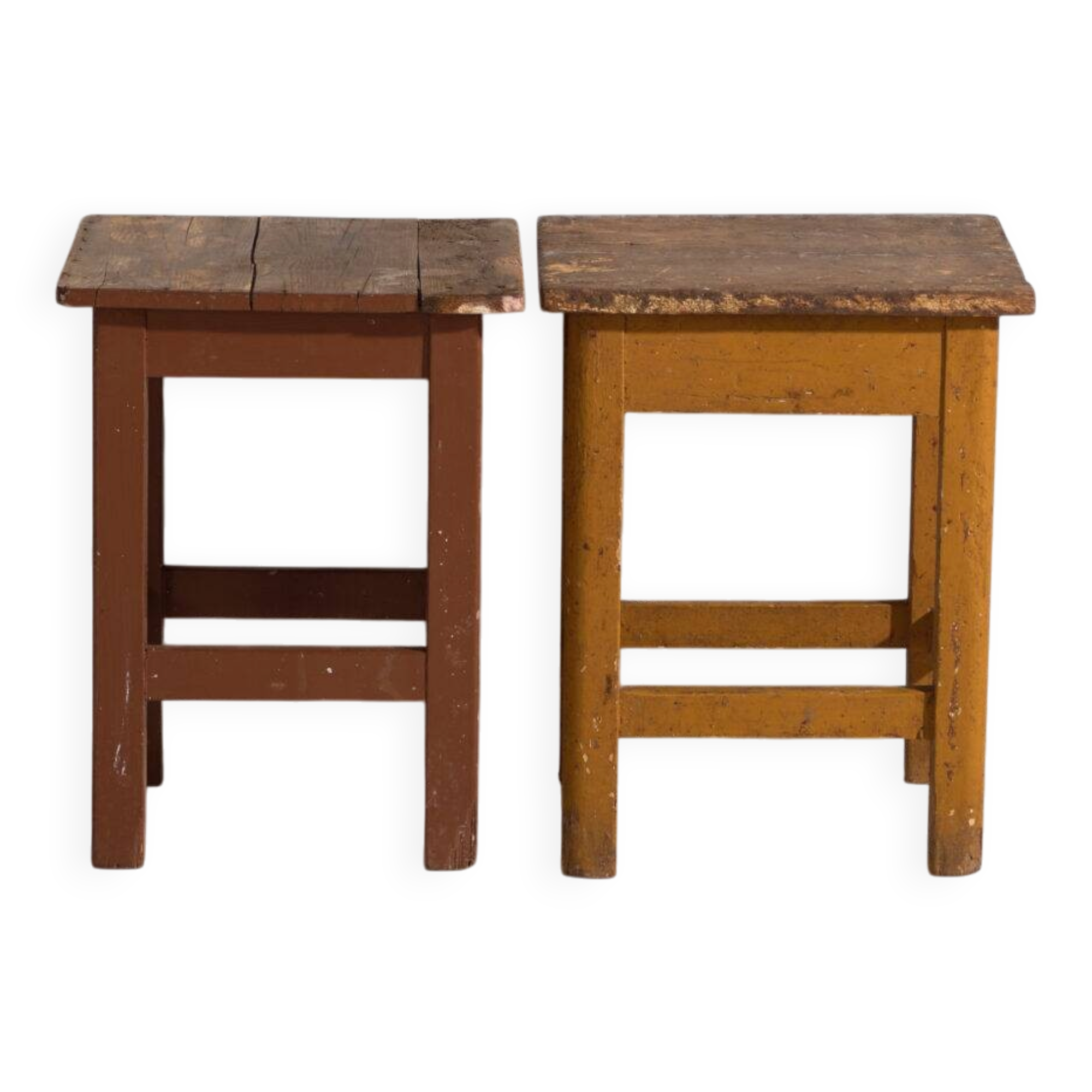 Antique pine bedside tables – Central Europe, circa 1940 #7