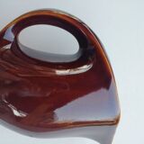 Organic Shape Brown Pitcher