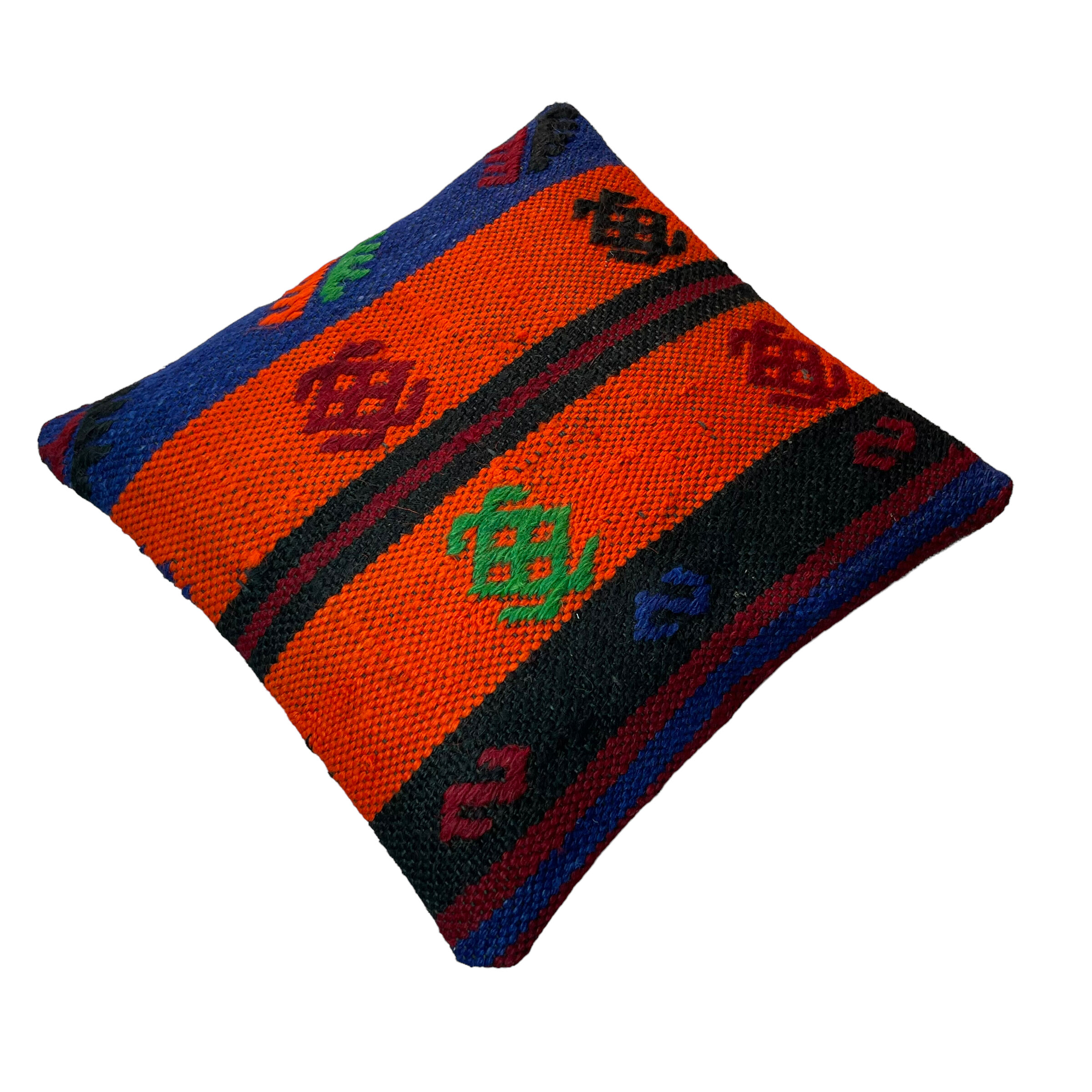 Vintage turkish kilim cushion cover 40 x 40 cm