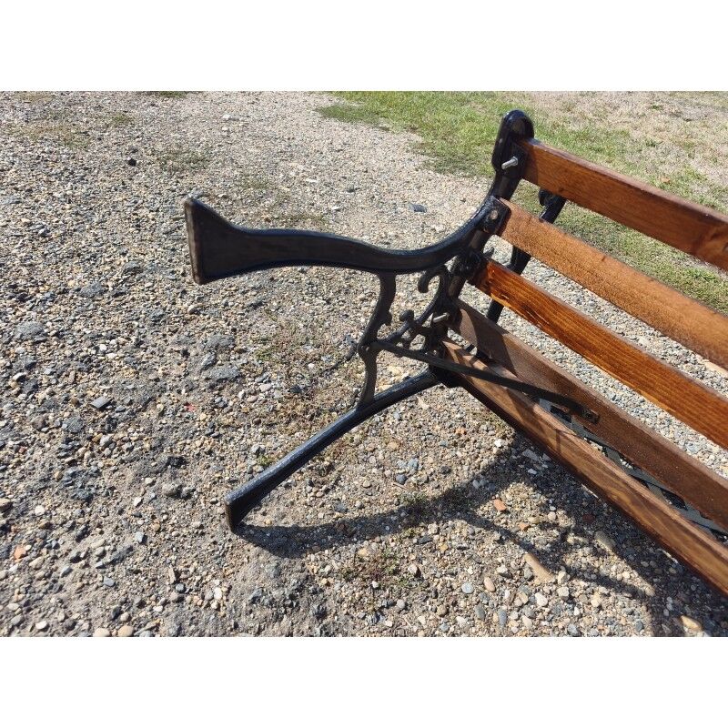 Bank made of iron and wood from 1900
