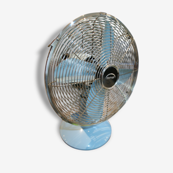 Blue vintage fan