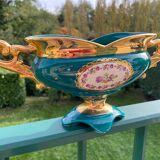 Vintage porcelain rose planter vase