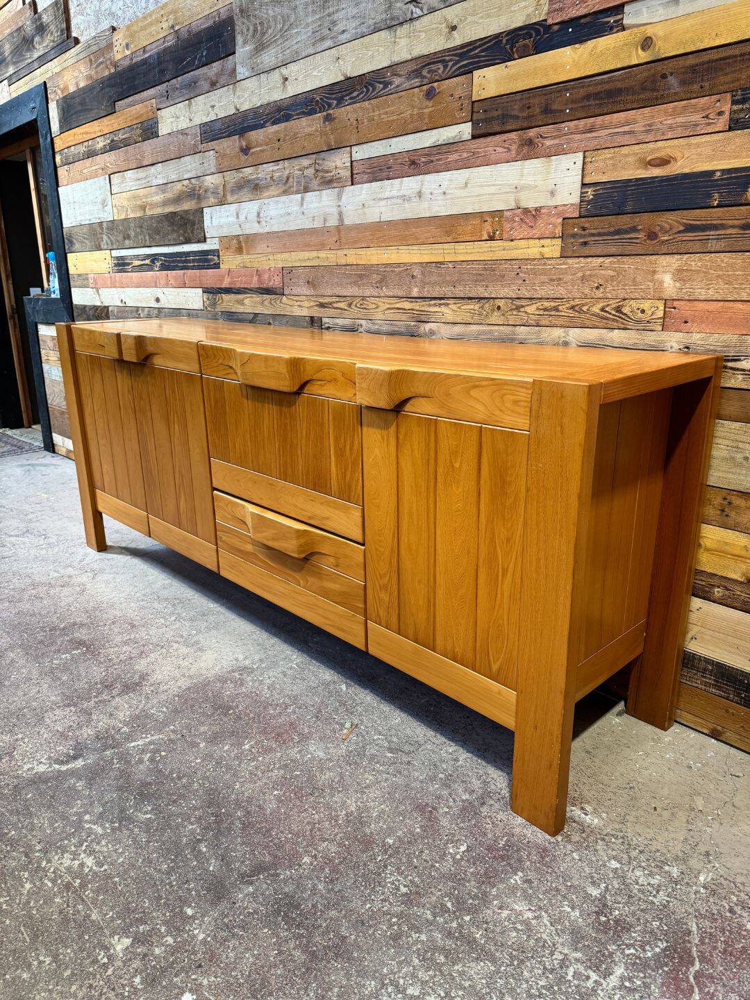 Ornate elm in the style of Maison Regain.