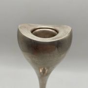 ABSA Danish Modernist Tulip Candle Holder in Silver Metal