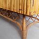 Rattan, wicker and bamboo vintage - bar furniture - feet compass buffet
