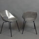 Lot de 4 chaises en aluminium par Pierre Guariche