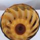 Amber blown glass vase