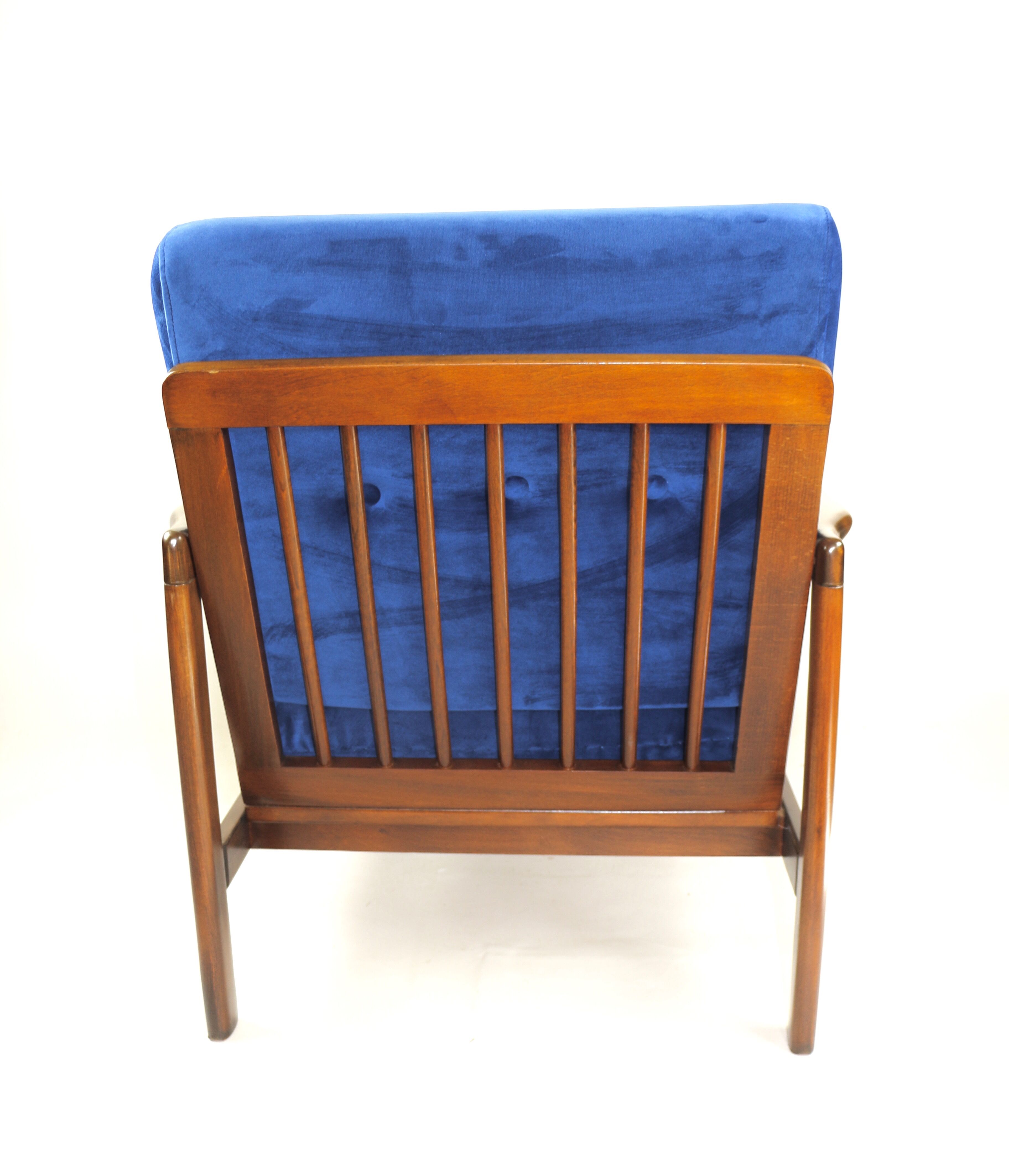 Fauteuil bleu vintage de 1970 design par Z.Baczyk