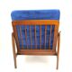 Fauteuil bleu vintage de 1970 design par Z.Baczyk