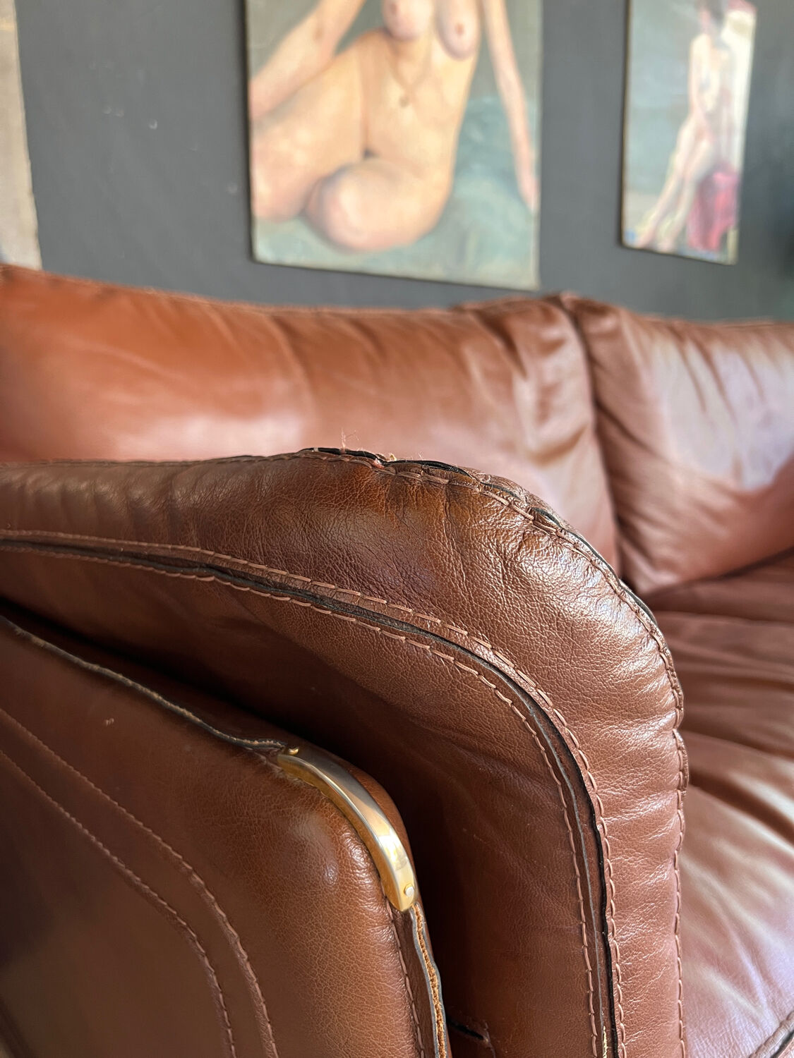 Leather couch