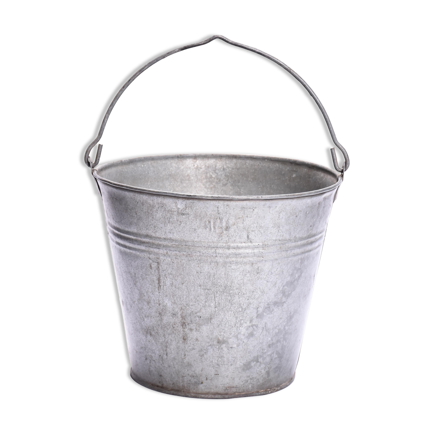 Vintage zinc bucket  flower pot