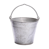 Vintage zinc bucket  flower pot