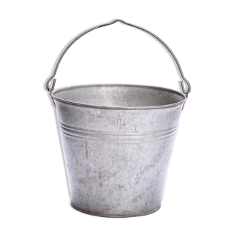 Vintage zinc bucket  flower pot