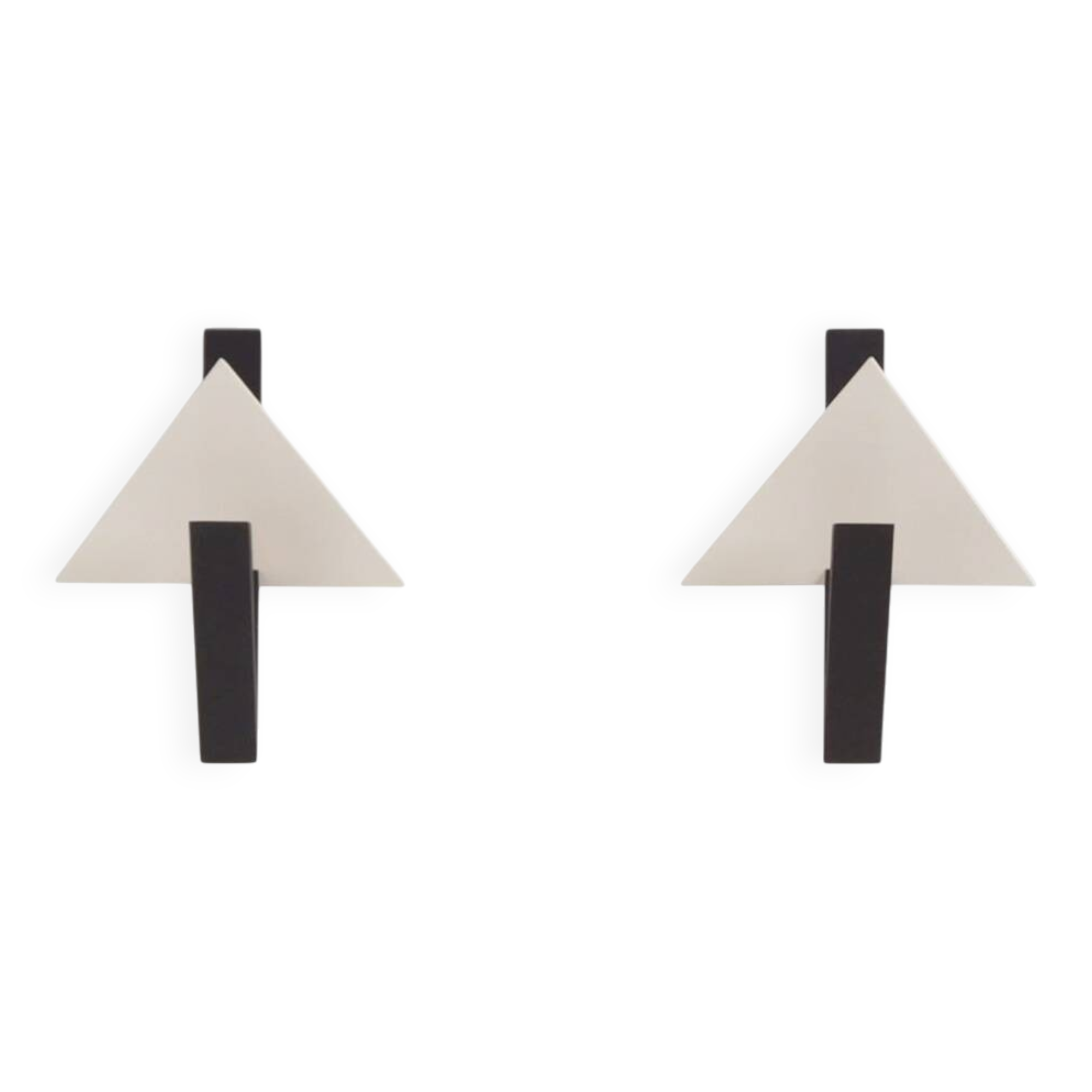 Pair of Tria wall lights, Lucien Gau