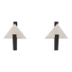 Pair of Tria wall lights, Lucien Gau