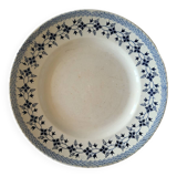 Ancienne Assiette en Faïence Moulin des Loups & Hamage "Bluets"