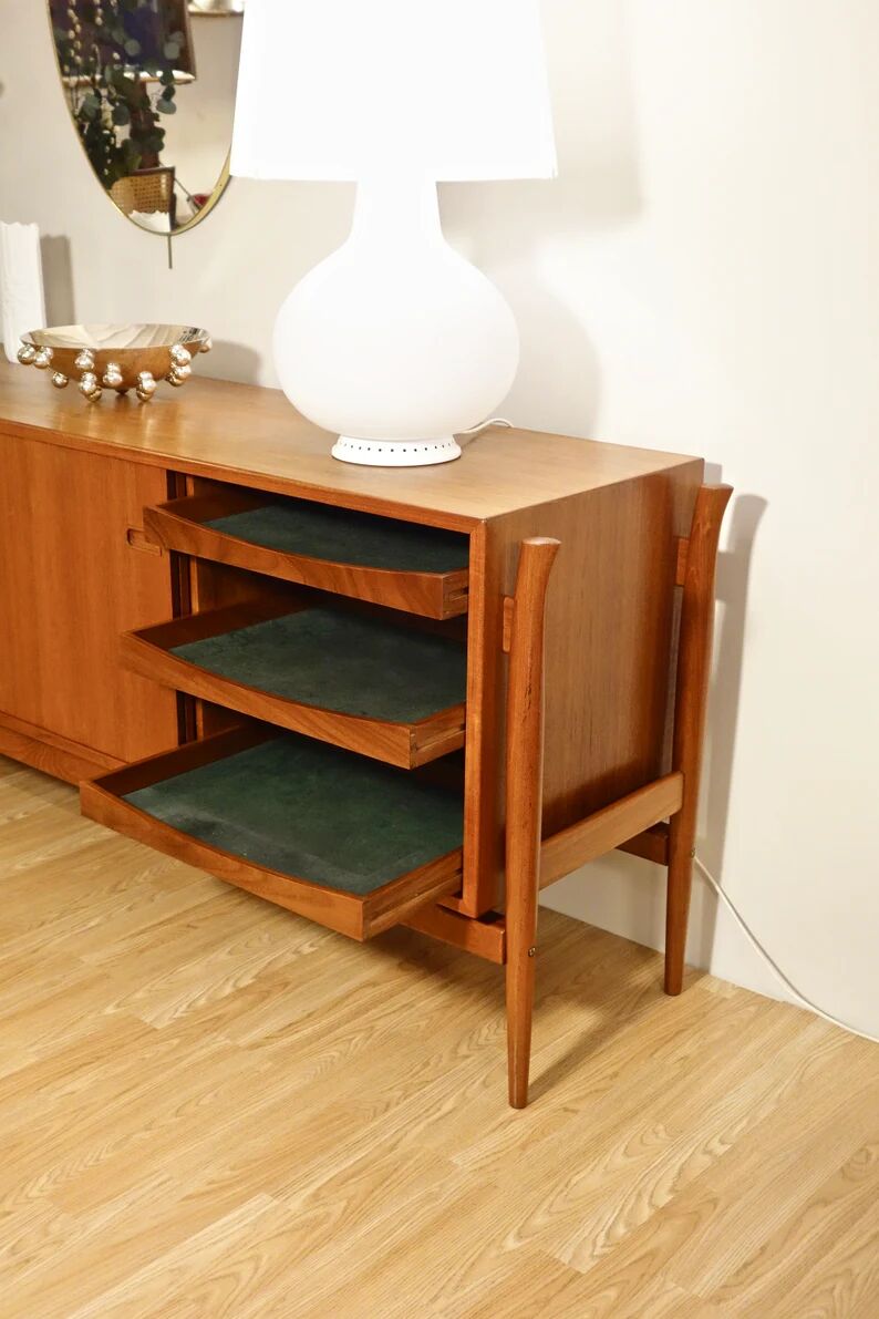 Scandinavian teak sideboard attributed to Finn Juhl, Denmark 1960s
