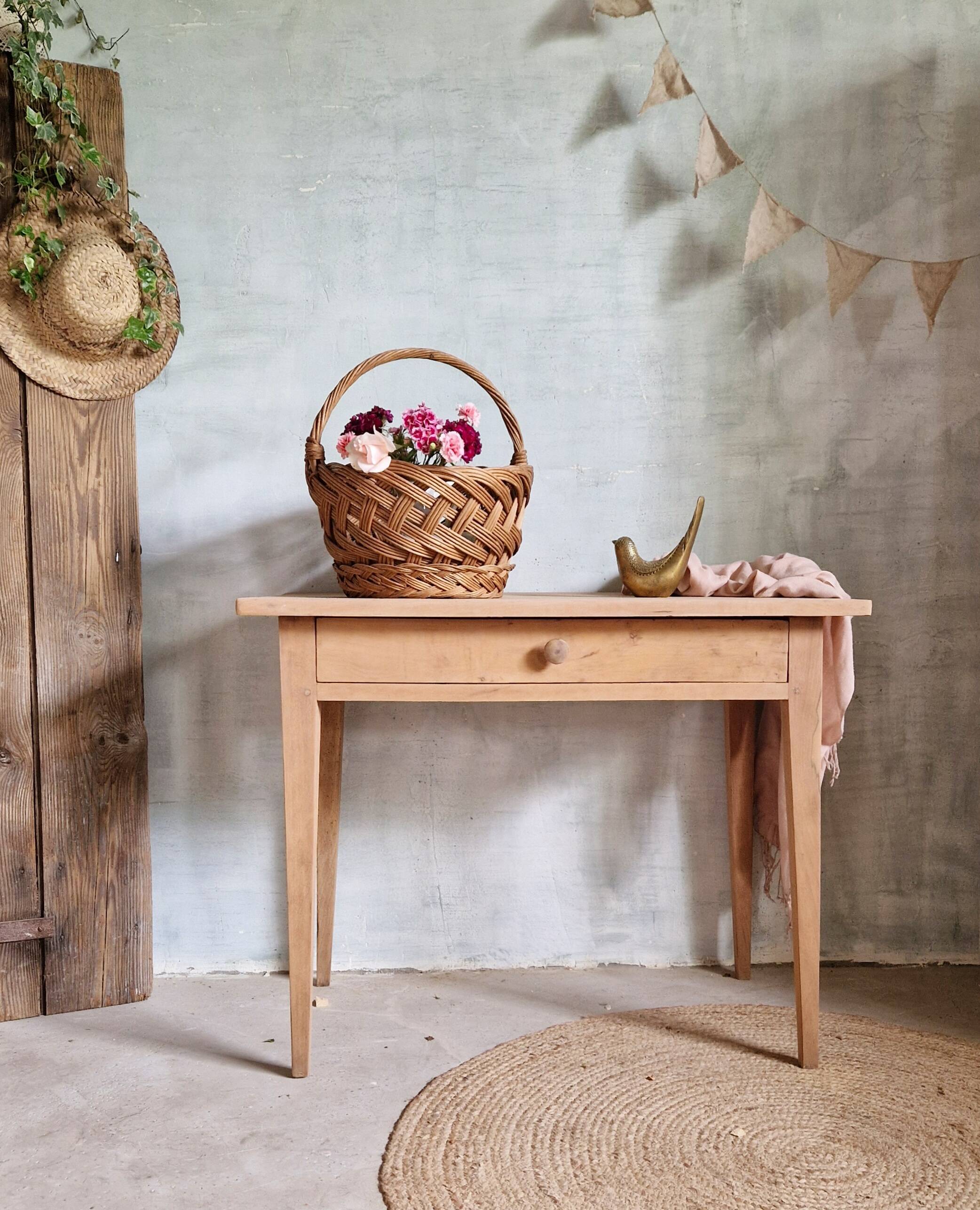 Old and small farm table