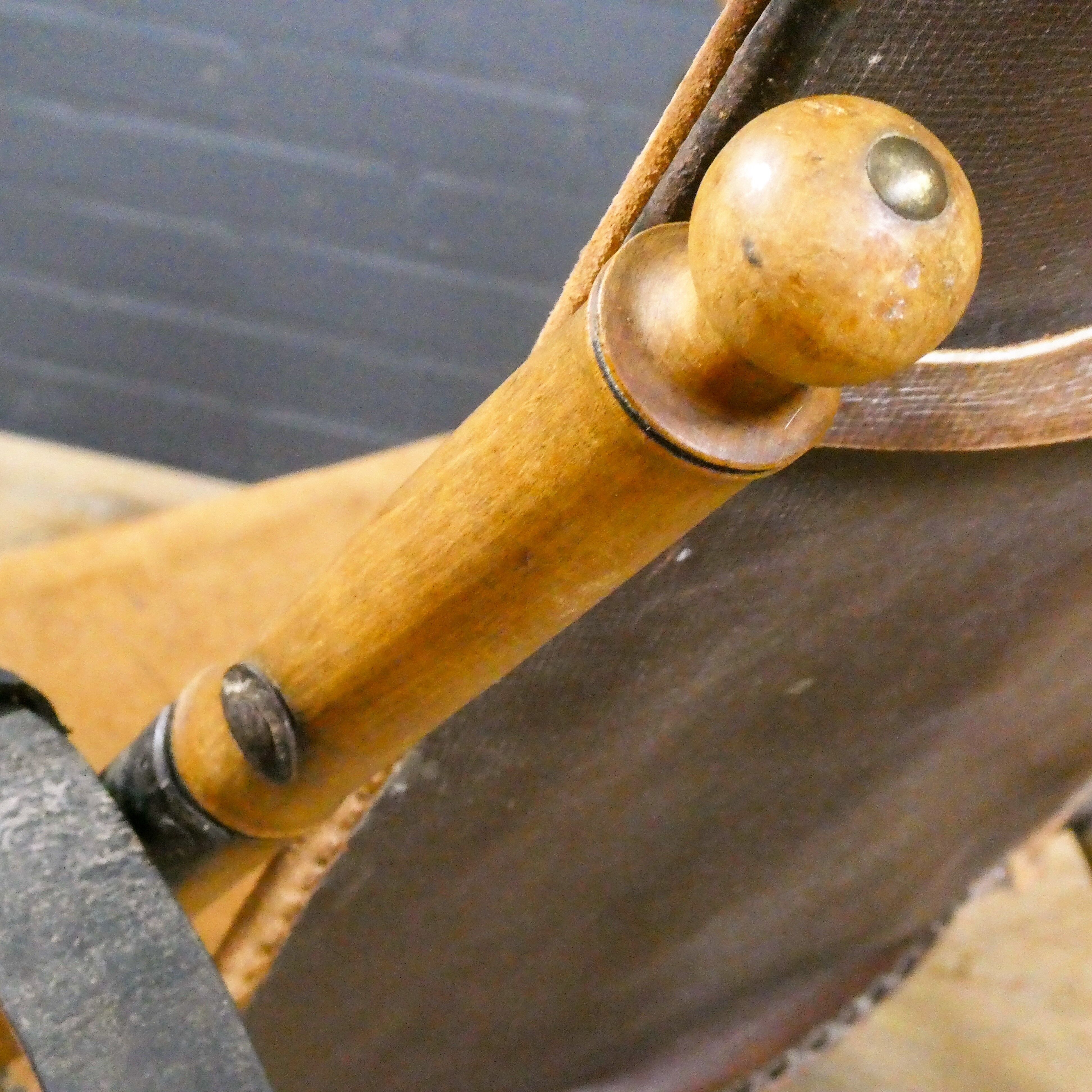 Antique safari campaign lounge folding chair, Spain 19th century