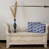 Wooden chest bench