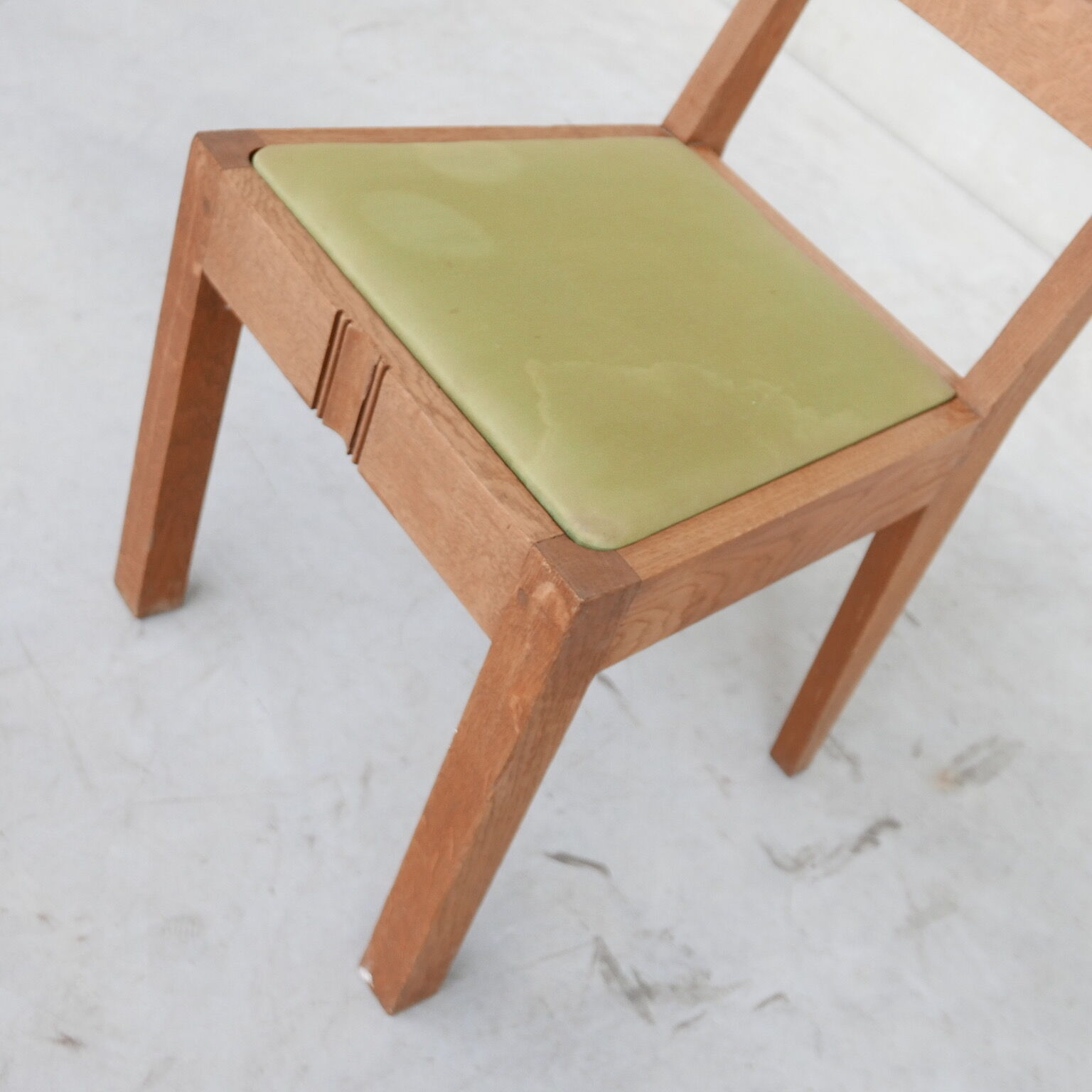 Set of six  art deco dining chairs