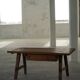 Dining table / desk in primitive French pine from the 18th century with a drawer.