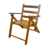 Fauteuil pliable en bois pour enfant années 60