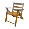 Foldable wooden armchair for child 60s