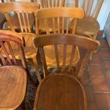 Set of 16 bistro and Baumann chairs