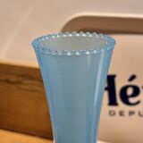 Vintage blue opaline soliflore vase