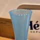 Vintage blue opaline soliflore vase