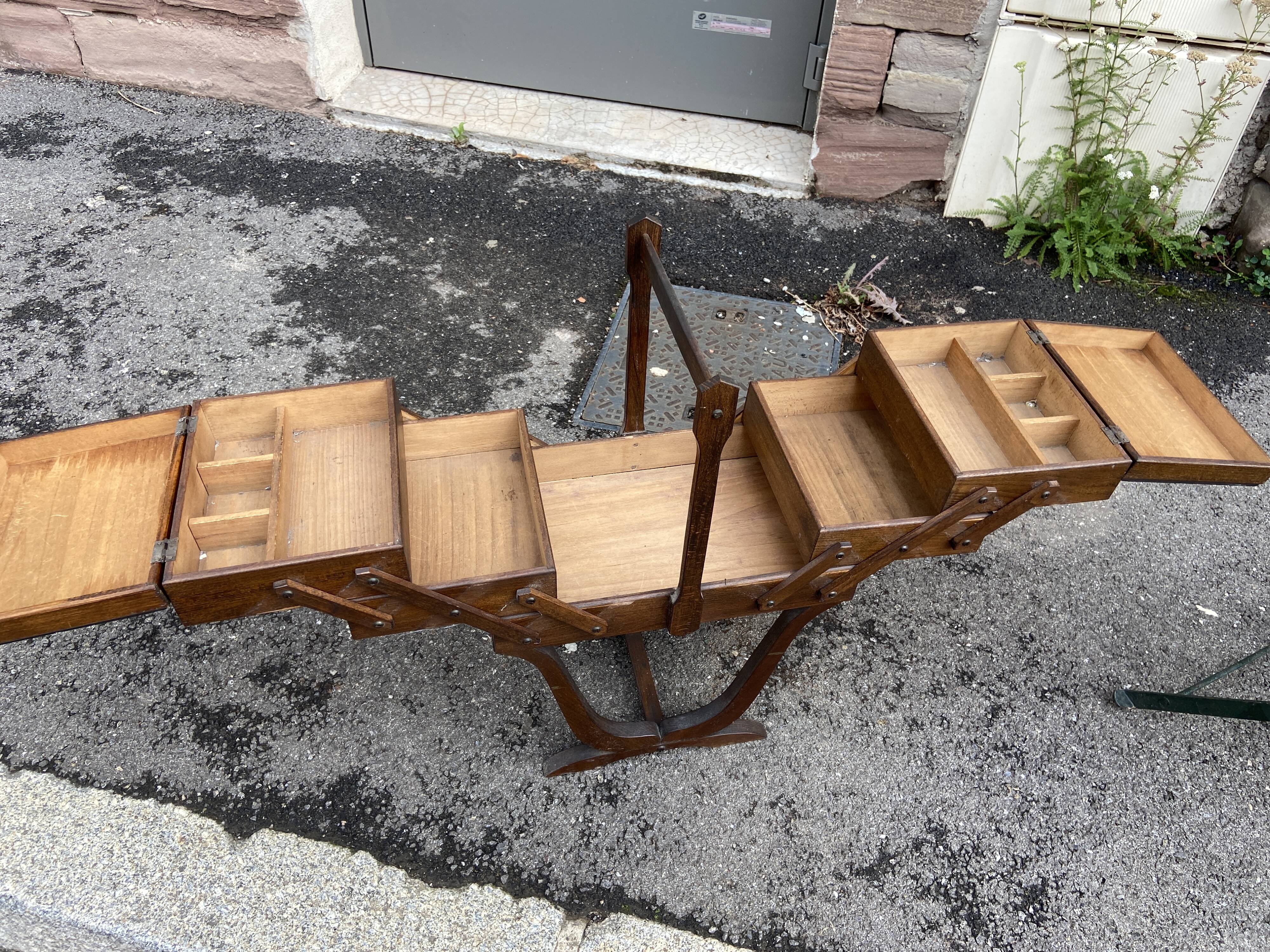 Art worker Deco vintage Scandinavian sewing box sewing box 1950