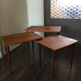 Mid-century scandinavian teak nesting tables