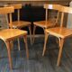 Série de 4 chaises bistrot baumann