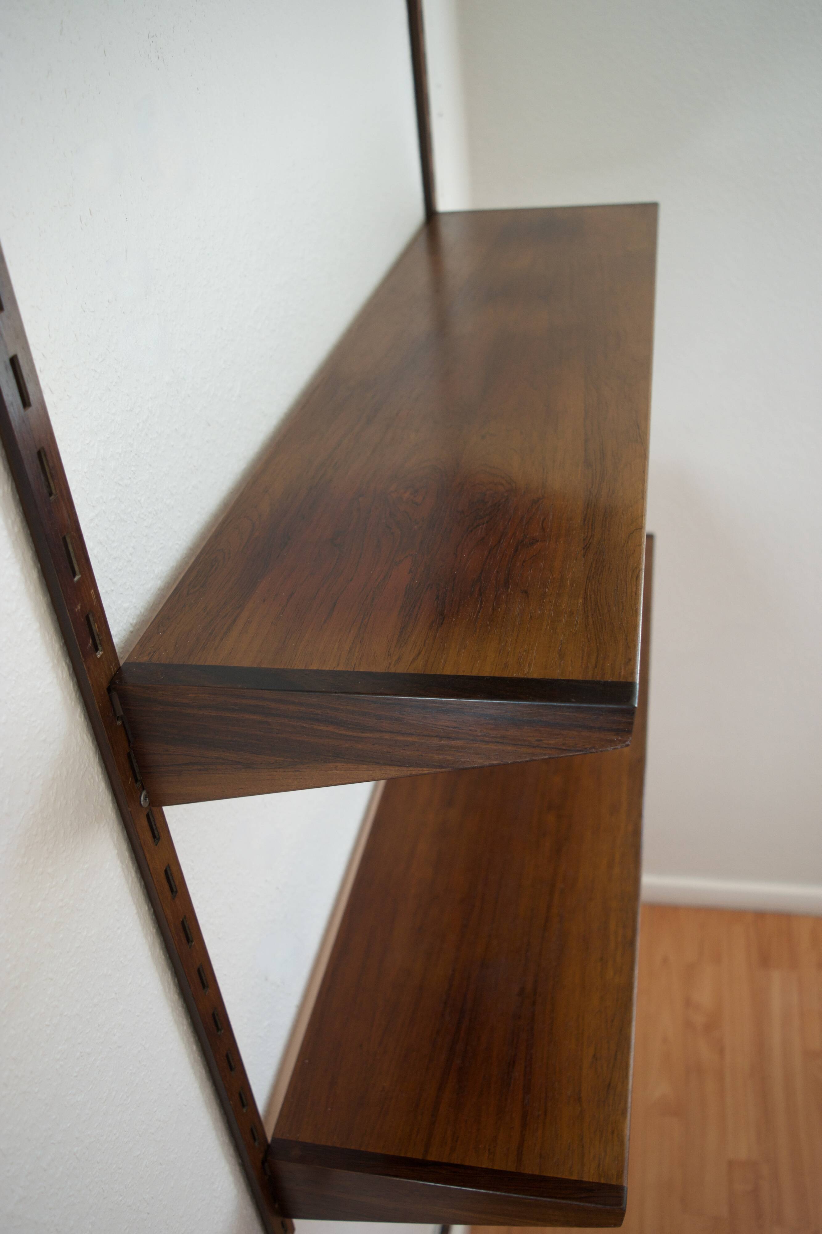 Rosewood shelves by Kai Kristiansen for FM Møbler, 1960s