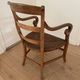 Fauteuil paillé en merisier Louis Philippe