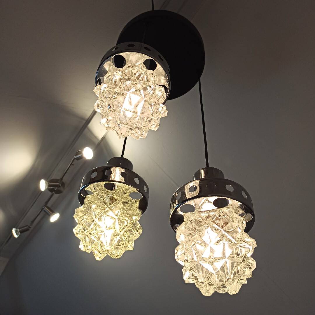 Vintage waterfall pendant light