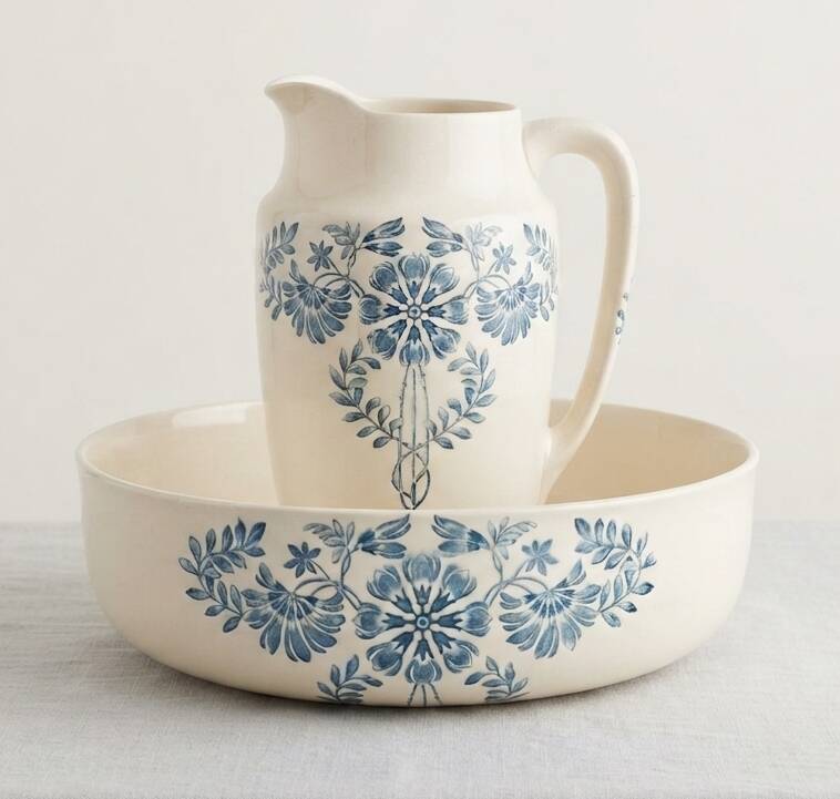 Art Nouveau toilet set "Georgette", Longchamp, 1890