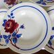 6 vintage K&G Luneville soup plates, Chantal model 221004