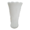 Vase opaline blanc pur