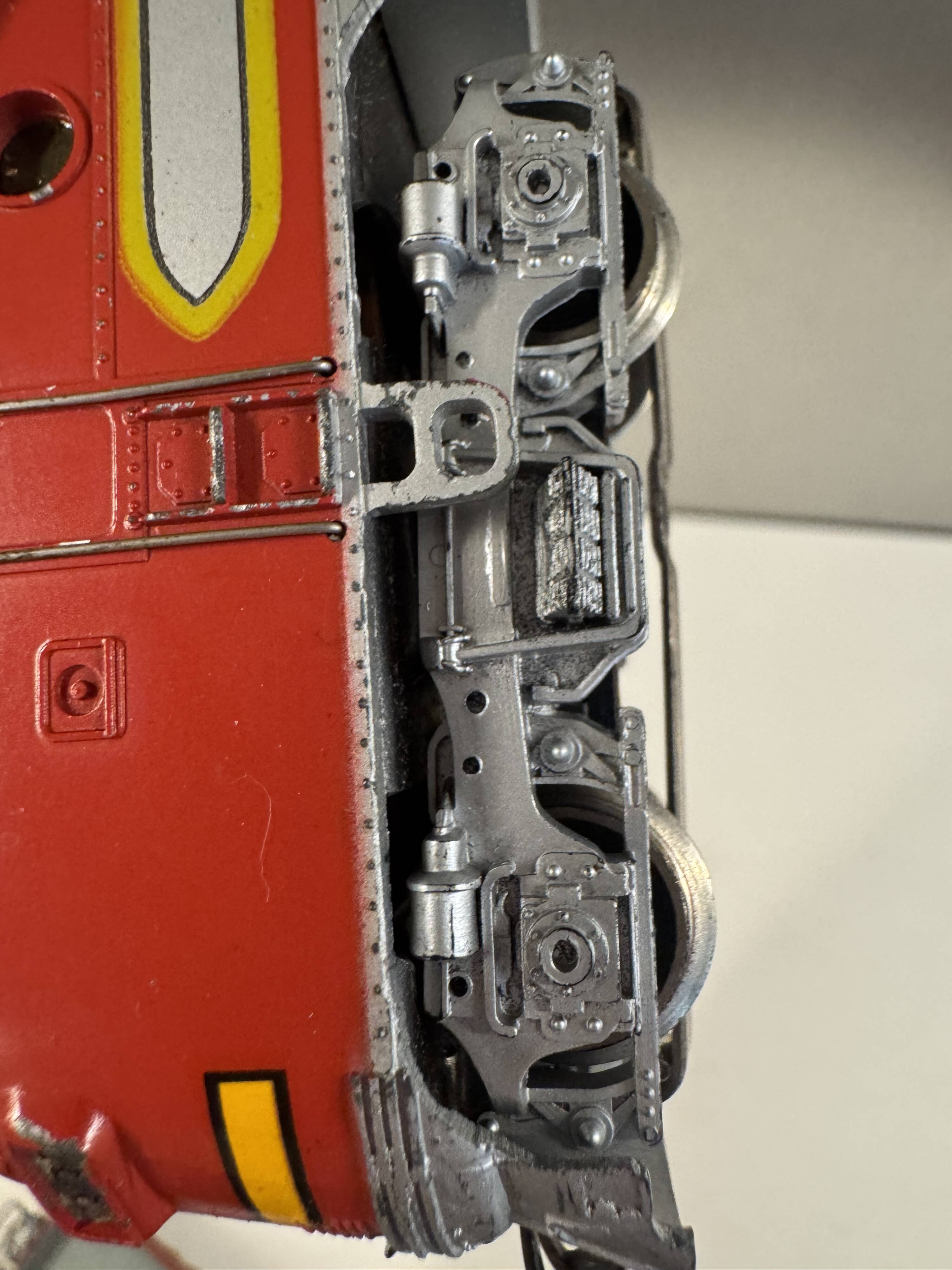 Old train locomotive Marklin Santa fe USA