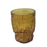 🍂 Set of vintage amber glass glasses and carafe 🍂