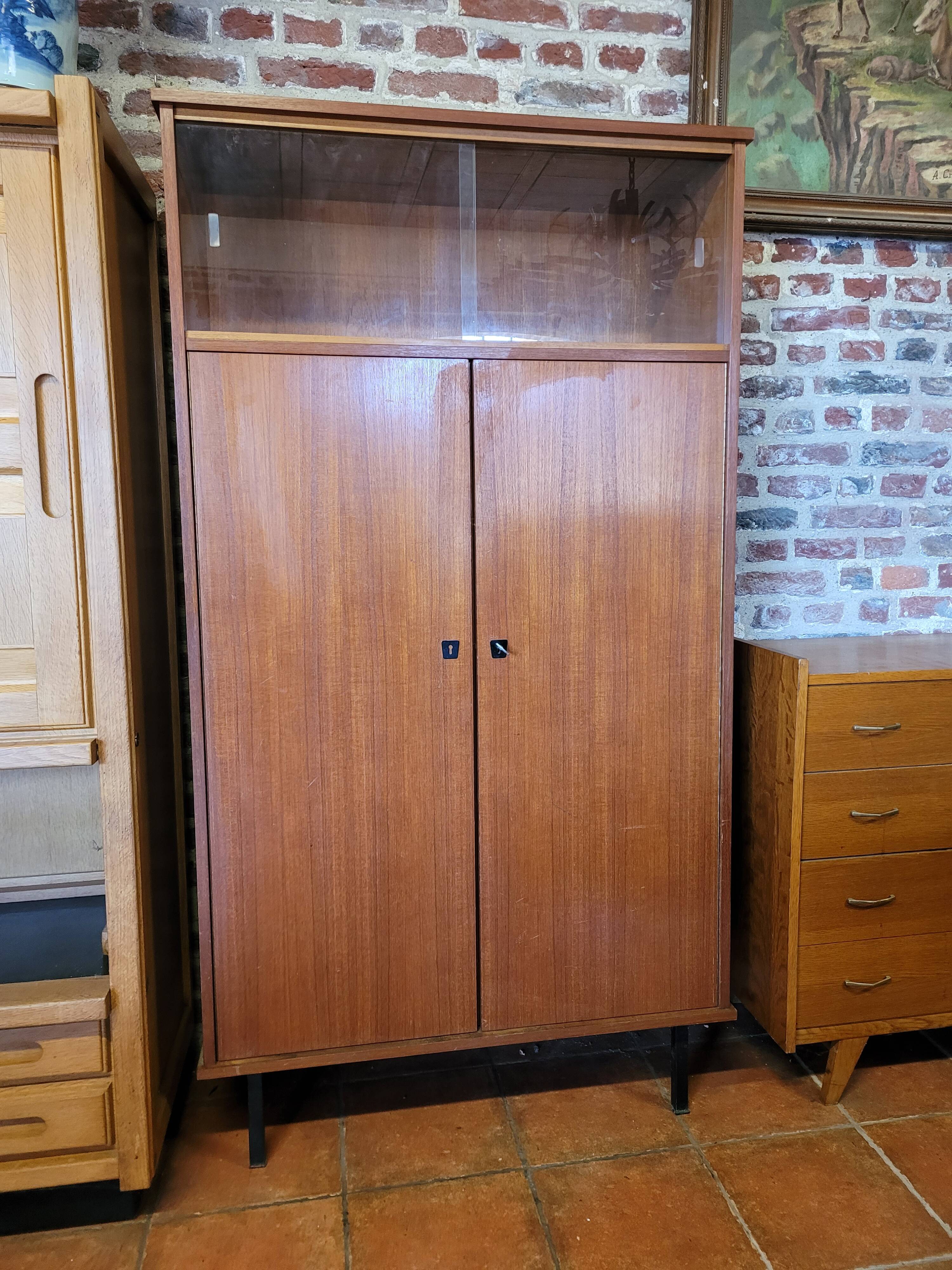 Vintage teak wardrobe from the 60s