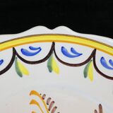 Assiette en faience de Malicorne signé émile Tessier