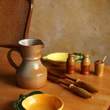 Red and white sandstone pitcher